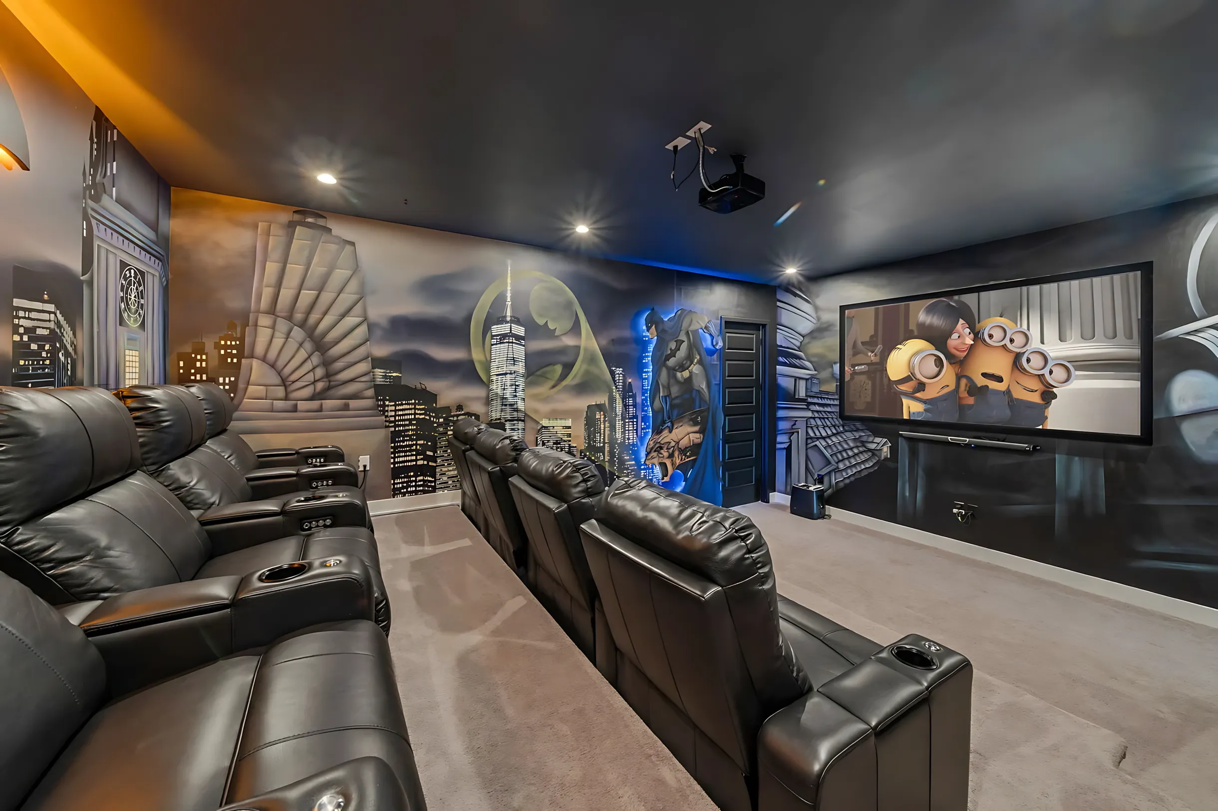 Private home theater room